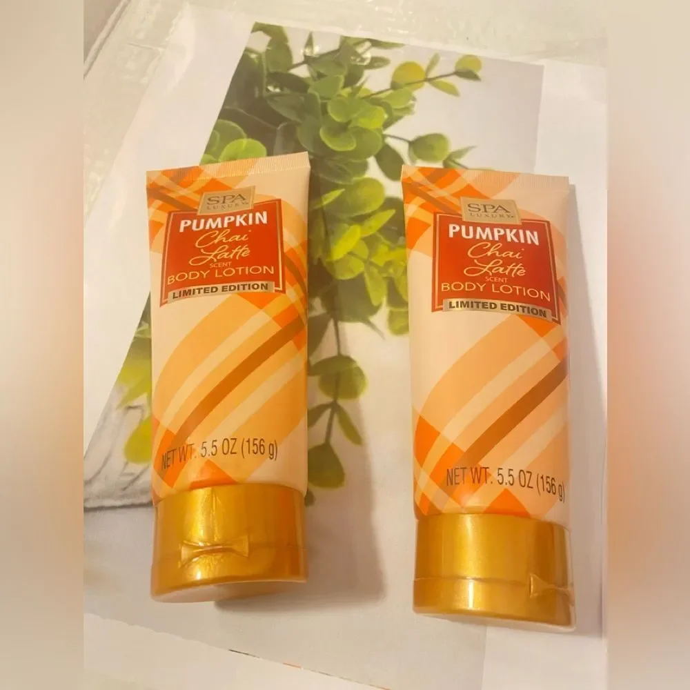 🛍️ Spa Luxury Pumpkin Chai Latte Scent Body Lotion Limited Edition 5.5oz-💥